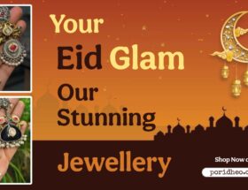 A pair of modern Indian earrings and jhumkas, showcasing intricate designs and elegant craftsmanship, perfect for Eid celebrations.