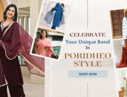 Five stylish women wearing vibrant traditional outfits including kurtis and salwar suits, showcasing diverse Raksha Bandhan outfit ideas by Poridheo.